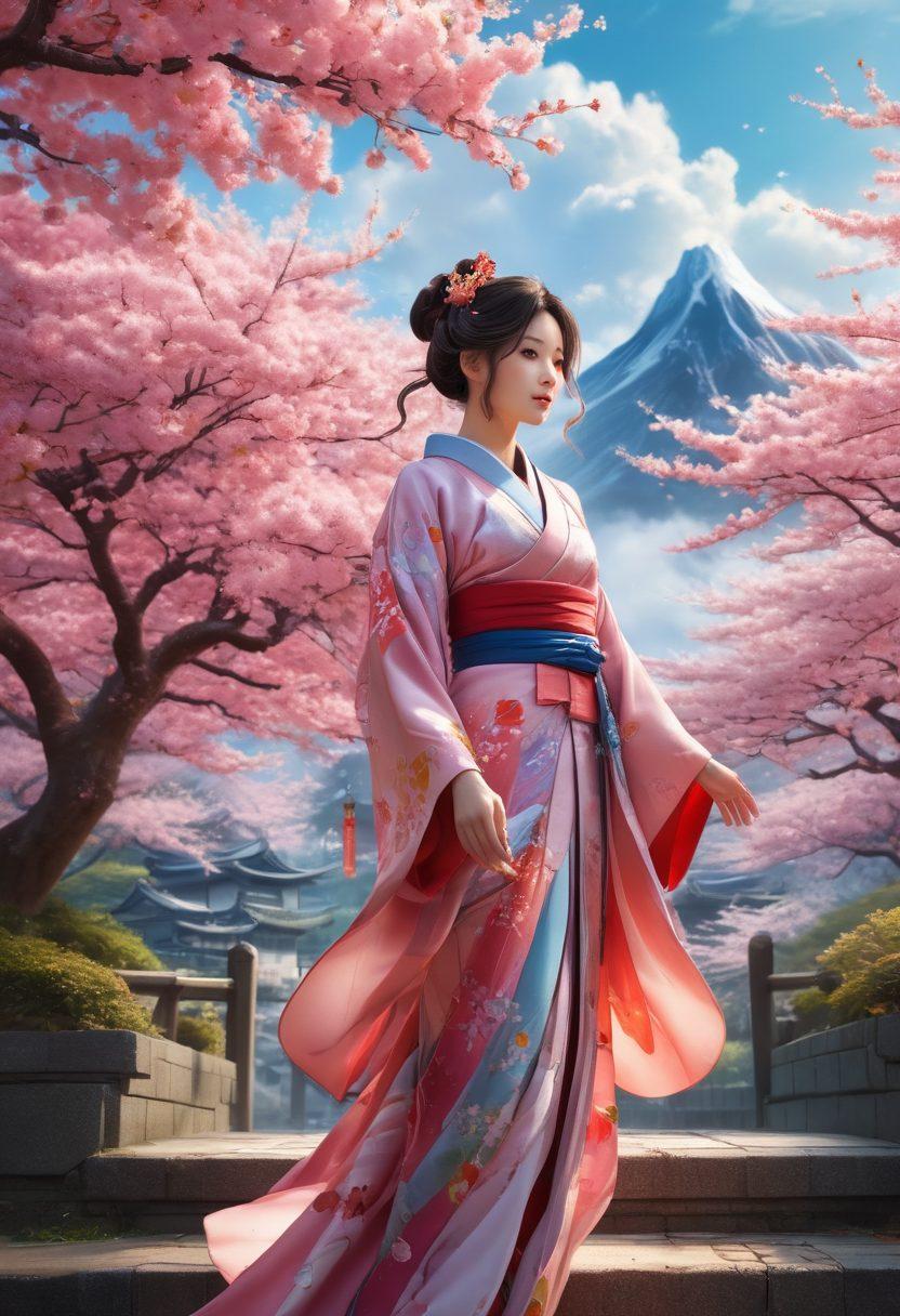 A captivating blend of vibrant, intricate illustrations showcasing the allure of hentai art, featuring characters with expressive designs and vivid colors. Include a background that reflects a mysterious, dreamy environment, accentuated with soft lighting and intricate details in the style of traditional Japanese art. Highlight the artistry and creativity in exaggerated features and playful scenes that invite curiosity. Artistic blend of pop culture and anime influences. vibrant colors. 3D. hyper-realistic.