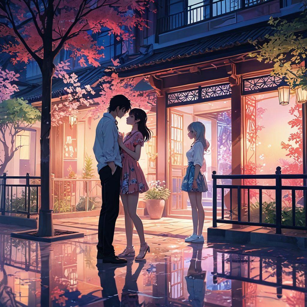 A vivid mashup of artistic elements showcasing a blend of traditional and modern anime styles, featuring expressive characters in intimate settings that depict a sense of desire and emotional connection. The background features a fusion of abstract art and soft pastel colors to create a dreamy atmosphere, highlighting the playful yet thought-provoking nature of hentai in adult entertainment. Include subtle motifs of passion, intimacy, and creativity throughout. vibrant colors. super-realistic. 3D.